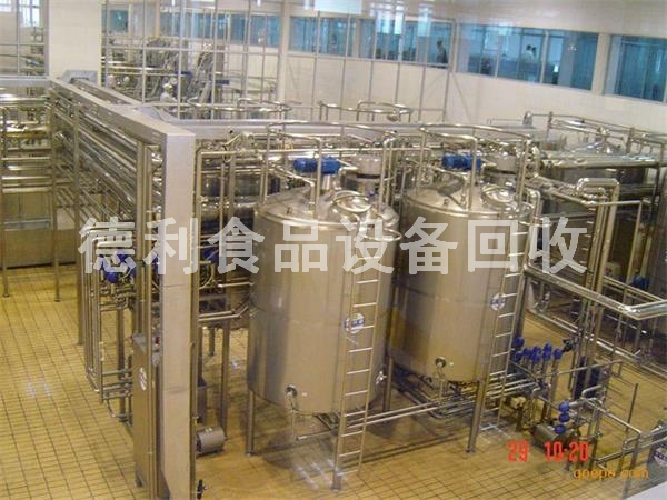 北京回收食品厂设备回收食品设备回收饮料生产线设备